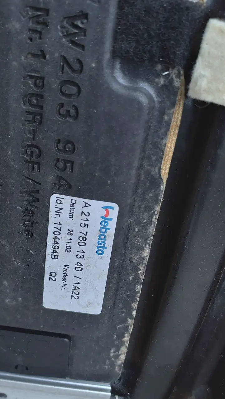 Mercedes-Benz CL C215 (2000 - 2006) 2157800729 Комплект люка крыши — фото 5