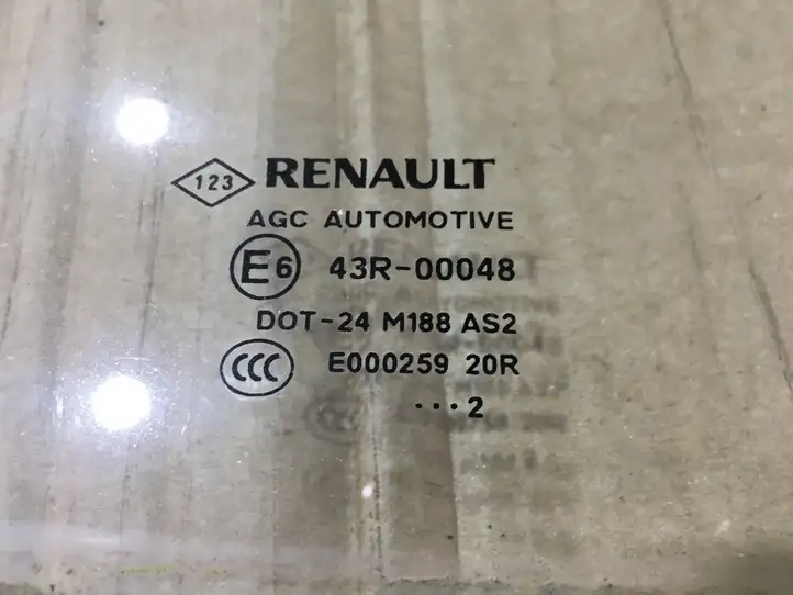 Renault Scenic III - Grand scenic III (2009 - 2016) 43R00048 Стекло задней двери — фото 3