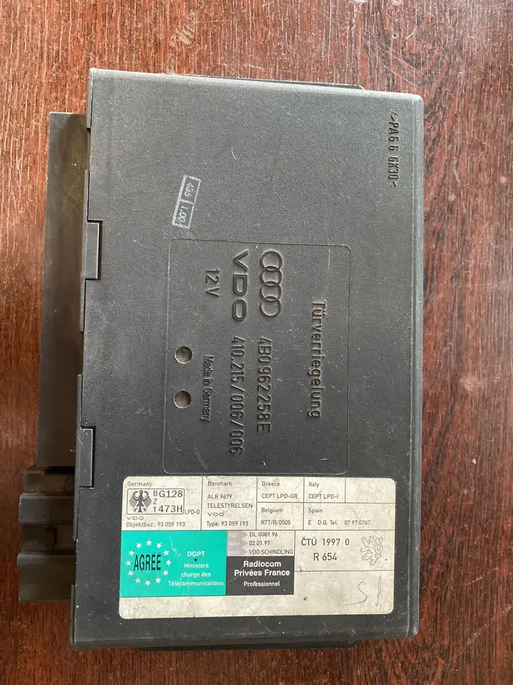 Audi A6 S6 C5 4B (2001 - 2004) 4B0962258E Модуль комфорта — фото 1