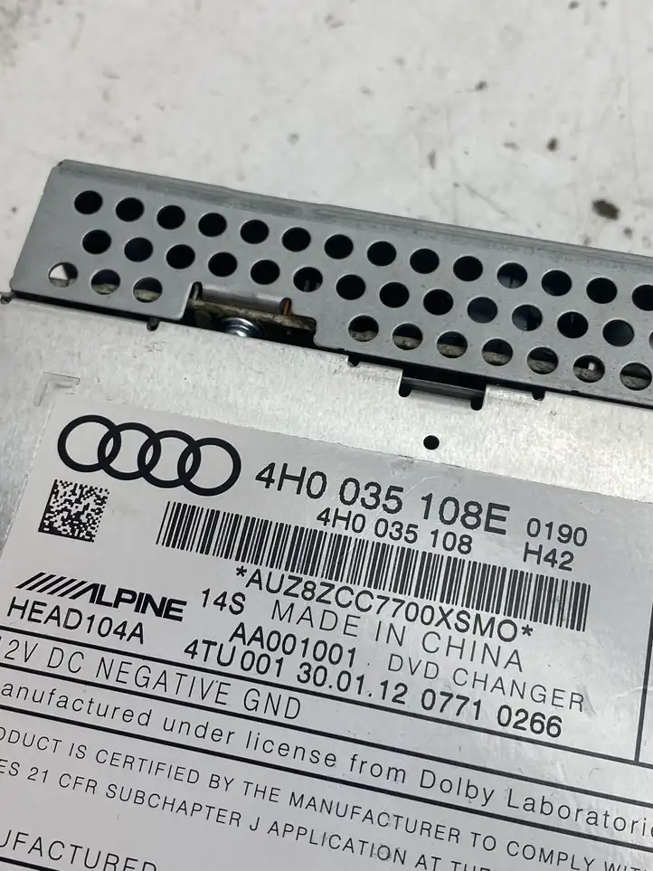 Audi A6 C7 (2011 - 2014) 4H0035108E CD/DVD чейнджер — фото 4