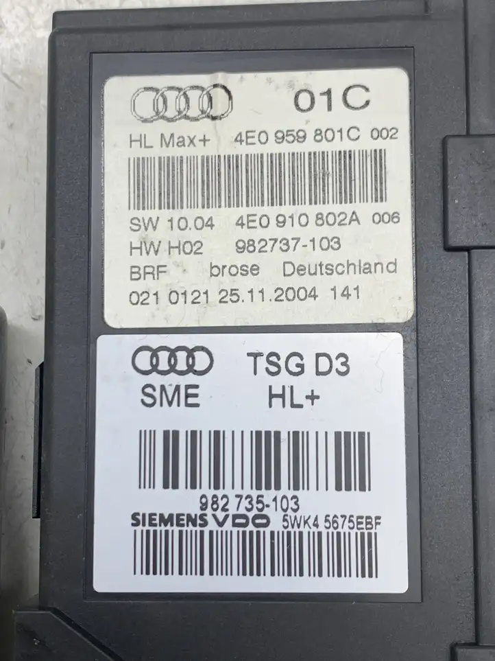 Audi A8 S8 D3 4E (2002 - 2005) 4E0959801C Стеклоподъемник задней двери — фото 2