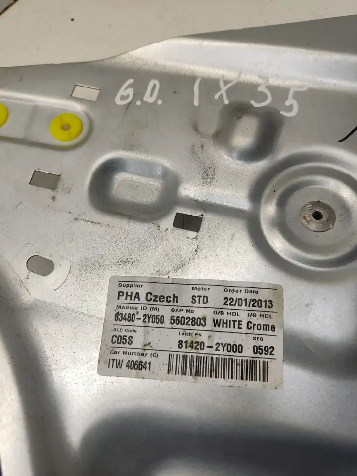 Hyundai ix35 (2009 - 2013)  834802Y050 Передний комплект электрического механизма для подъема окна