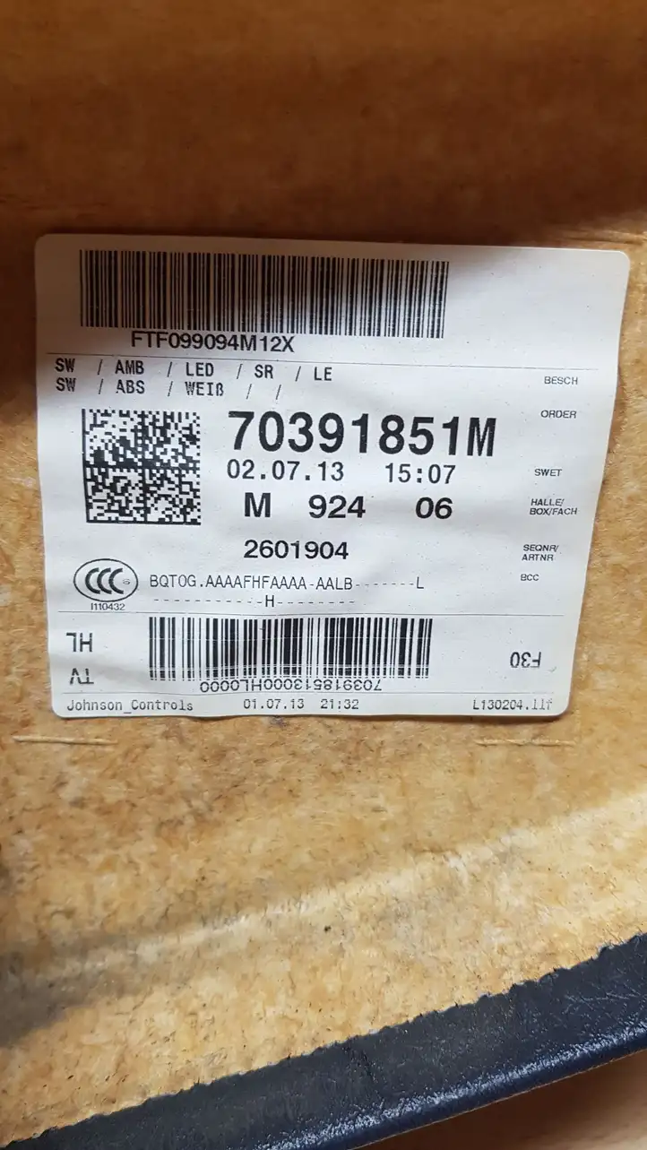BMW 3 F30 F35 F31 (2012 - 2018) 7039185 Обшивка задней двери — фото 4