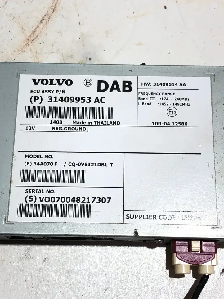 Volvo XC60 (2013 - 2017) 31409953AC Прочие блоки управления — фото 3