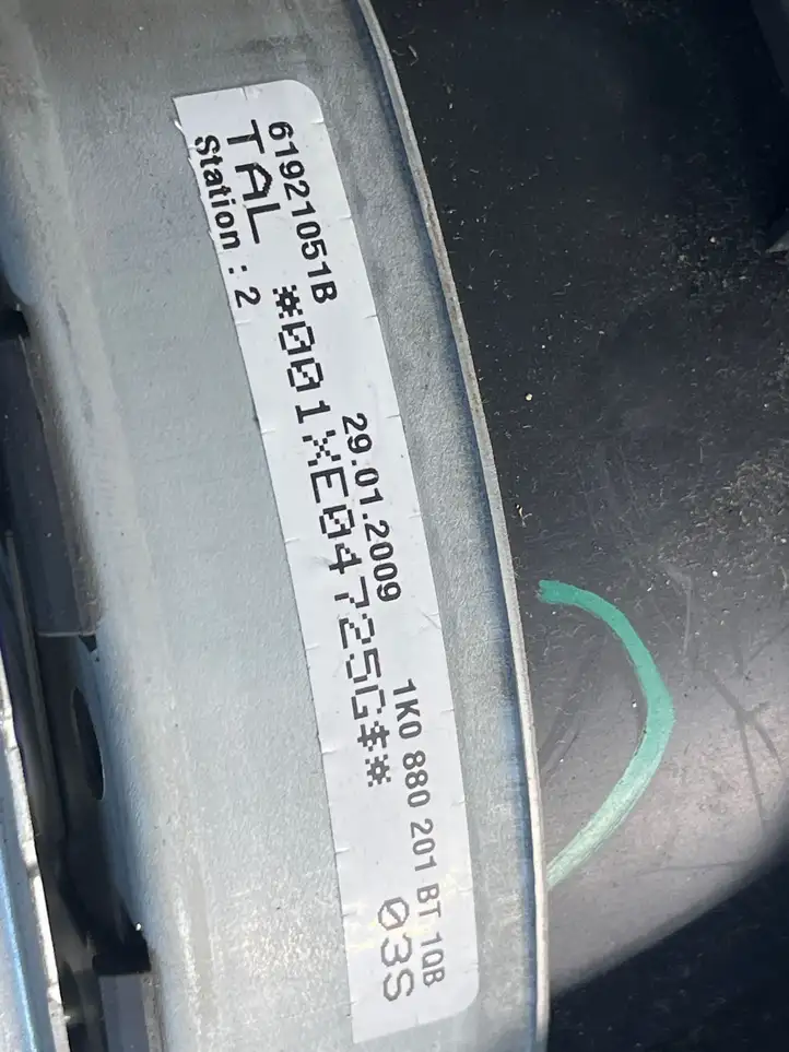 Volkswagen PASSAT B6 (2005 - 2010) 1K0880201BT Подушка безопасности руля — фото 3