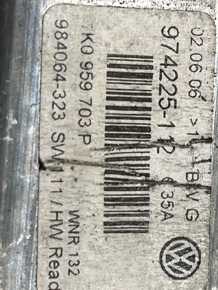 Volkswagen PASSAT B6 (2005 - 2010) 1K0959703P Стеклоподъемник задней двери — фото 3