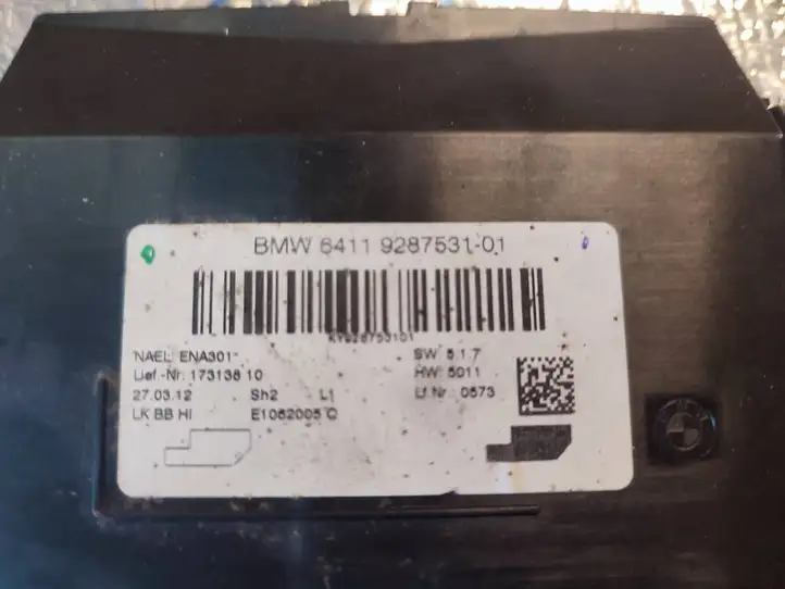 BMW 3 F30 F35 F31 (2012 - 2018) 9287531 Модуль управления кондиционером — фото 4