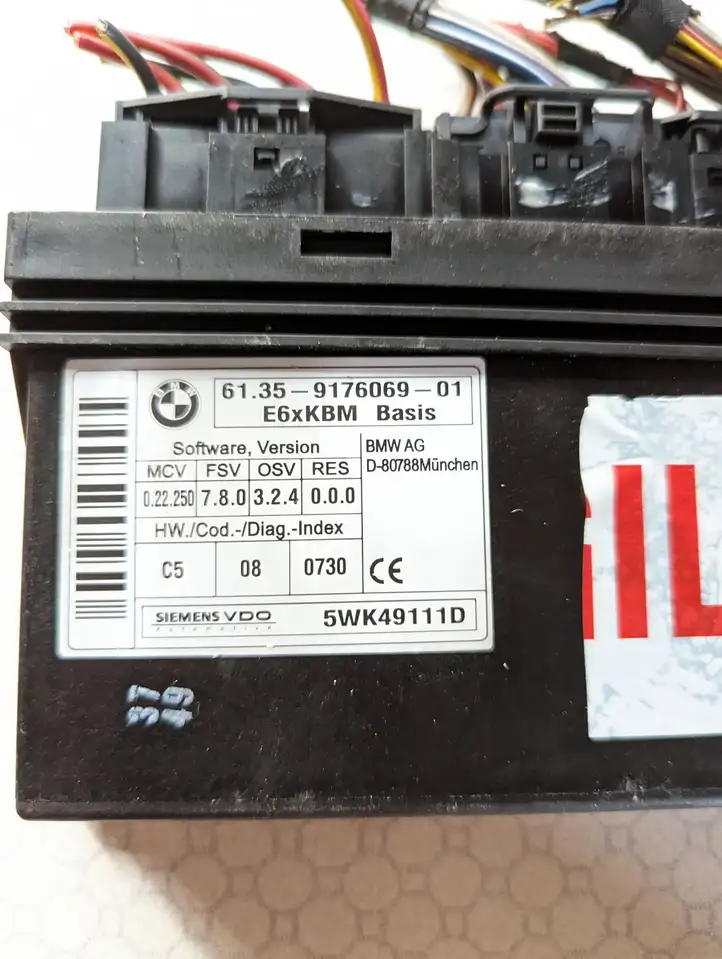 BMW 5 E60 E61 (2004 - 2010) 9176069 Модуль комфорта — фото 4
