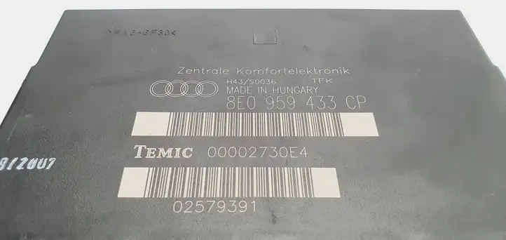 Audi A4 S4 B7 8E 8H (2004 - 2009) 8E0959433CP Модуль комфорта — фото 4