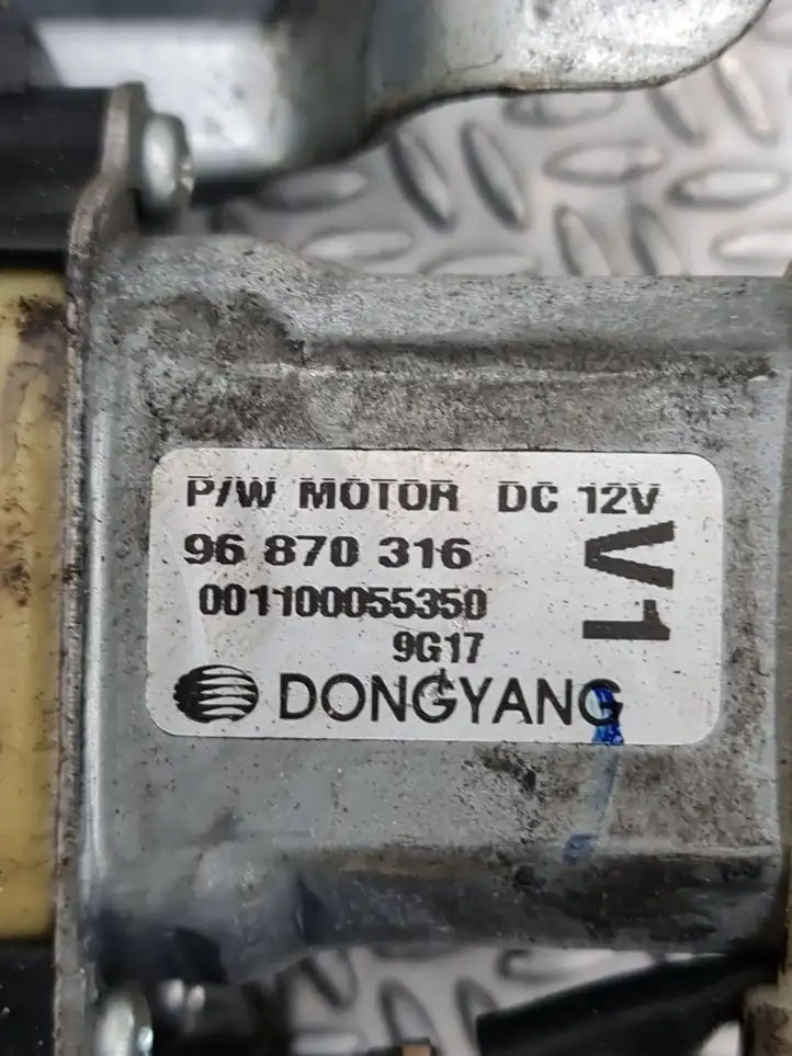 Chevrolet Aveo (2008 - 2011)  96870316 Передний комплект электрического механизма для подъема окна