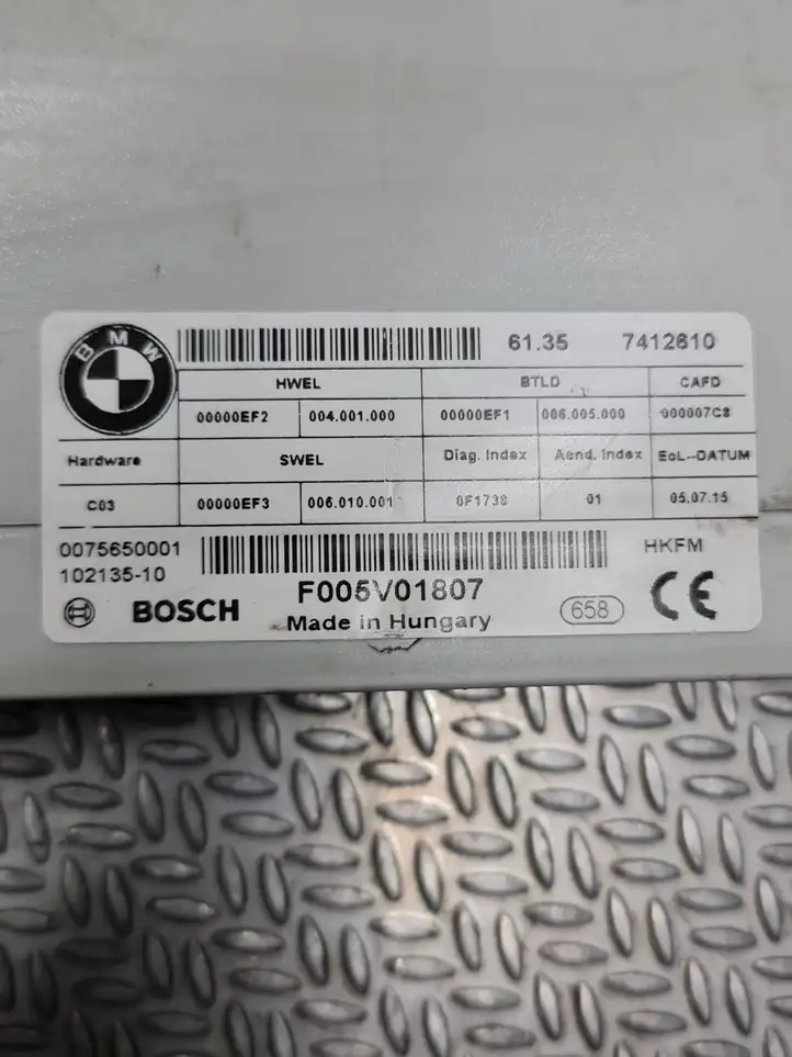BMW 3 F30 F35 F31 (2012 - 2018) 7412610 Блок управления крышкой багажника — фото 5