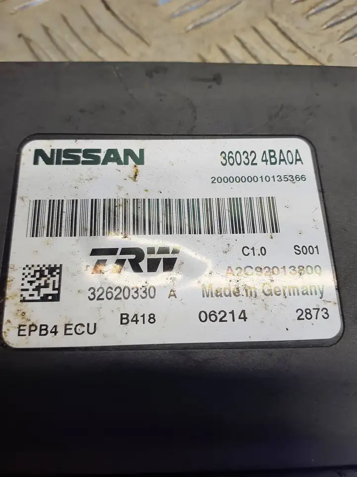 Nissan Qashqai (2013 - 2017) 360324BA0A Блок управления стояночным тормозом — фото 7