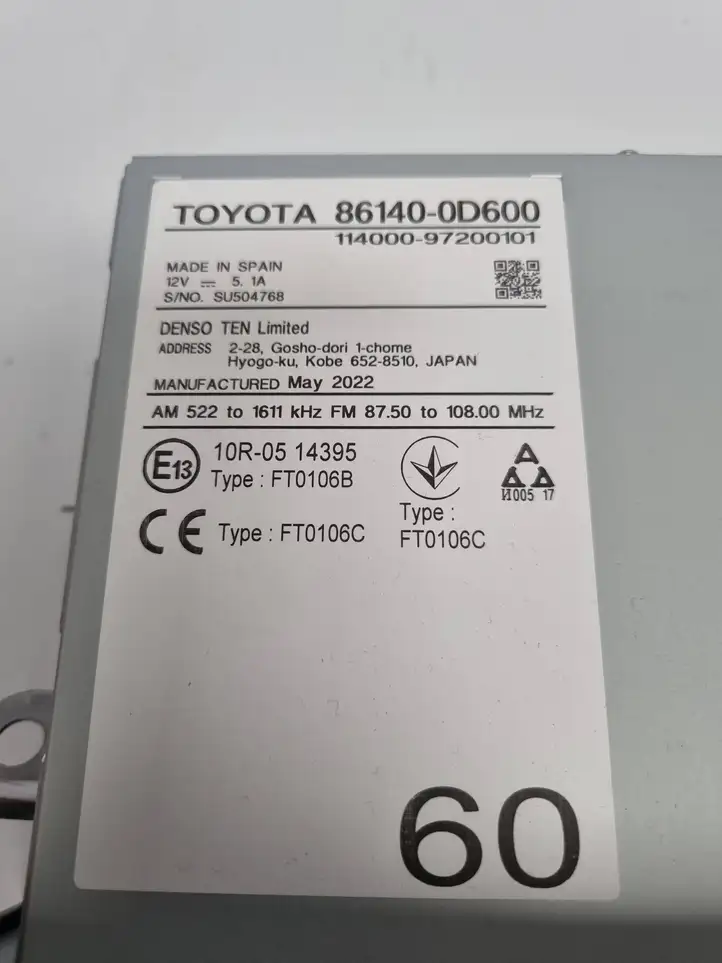 Toyota Yaris Cross (2020 - ) 861400D600 Магнитола / мультимедийная система — фото 6