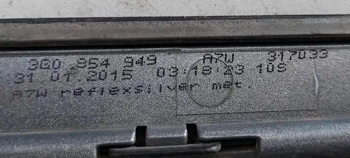 Volkswagen PASSAT B8 (2015 - ) 3G0854949 Молдинги задней двери — фото 3