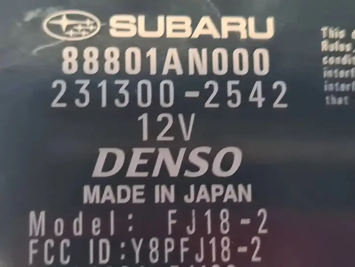 Subaru Outback (BT) (2019 - ) 88801AN000 Блок бесключевого доступа — фото 8