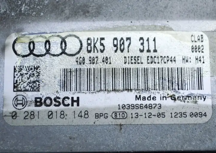 Audi A5 8T 8F (2011 - 2016) 0281018148 Блок управления двигателем (ЭБУ) — фото 6