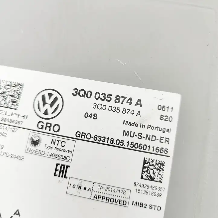 Volkswagen PASSAT B8 (2015 - ) 3Q0035874A CD/DVD чейнджер — фото 6