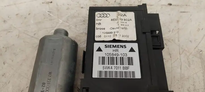 Audi A4 S4 B6 8E 8H (2000 - 2006) 8E0959802A Стеклоподъемник задней двери — фото 6