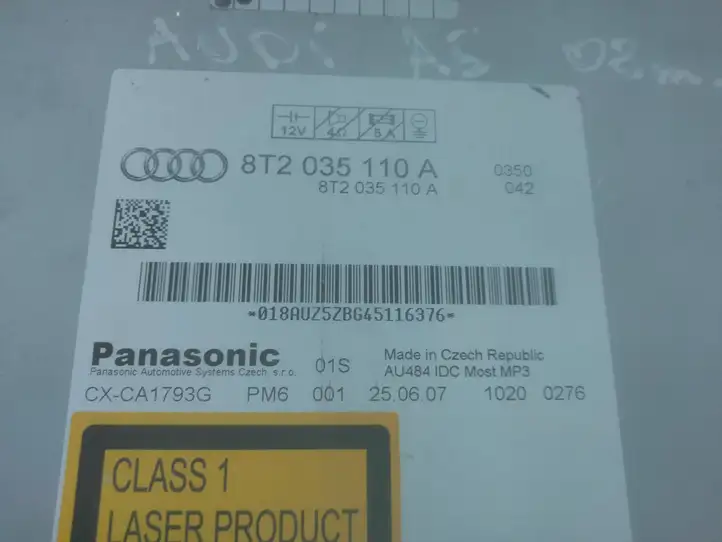 Audi A5 8T 8F (2007 - 2011) 8T2035110A CD/DVD чейнджер — фото 4