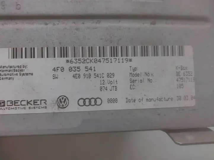 Audi A6 S6 C6 4F (2004 - 2008) 4F0035541 Магнитола / мультимедийная система — фото 3