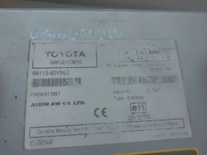 Toyota Avensis T270 (2009 - 2012) 0863200910 Магнитола / мультимедийная система — фото 5