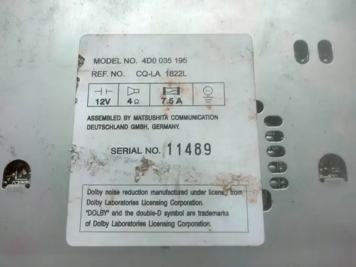 Audi A4 S4 B5 8D (1999 - 2001) 4D0035195 Магнитола / мультимедийная система — фото 4