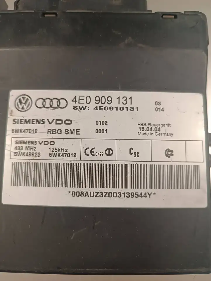 Audi A8 S8 D3 4E (2005 - 2007) 4E0909131 Модуль комфорта — фото 5