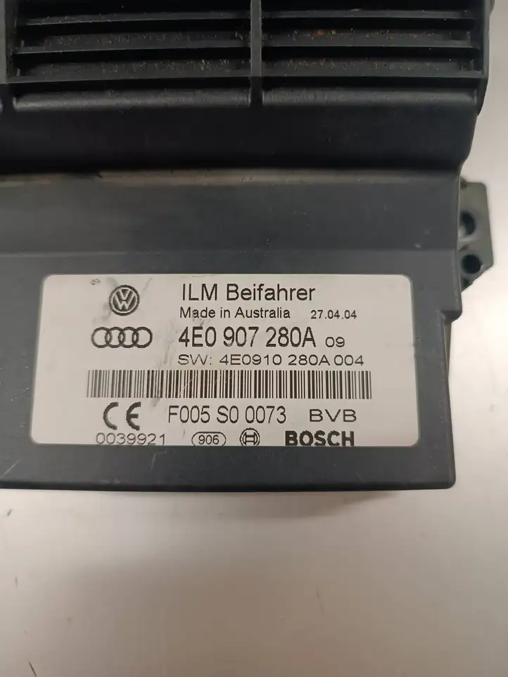 Audi A8 S8 D3 4E (2002 - 2005) 4E0907280A Прочие блоки управления — фото 5