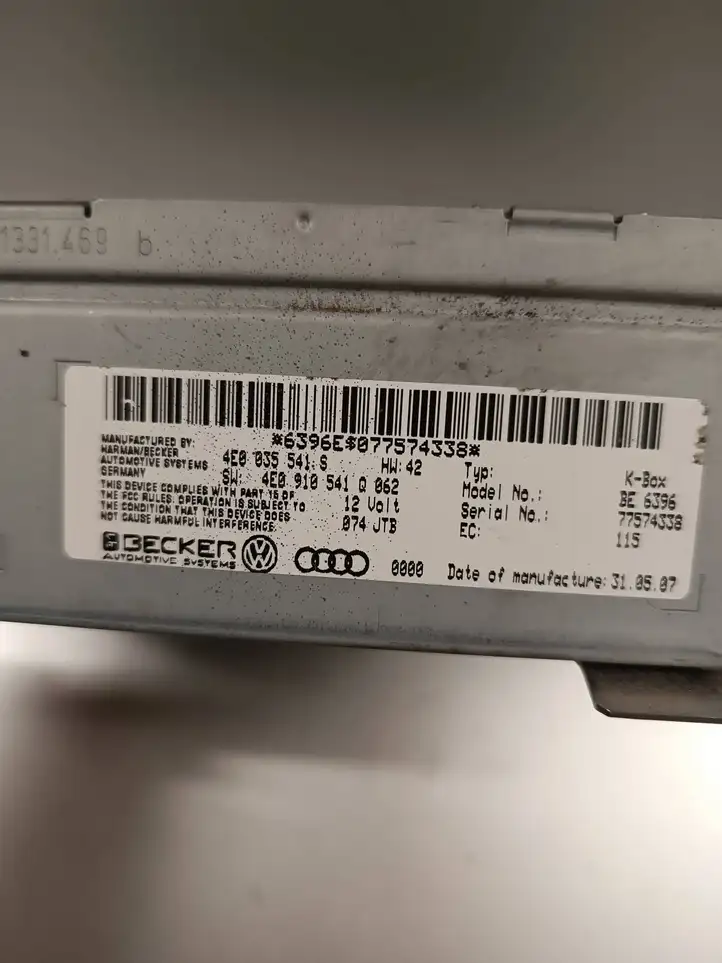 Audi A8 S8 D3 4E (2005 - 2007) 4E0035541S Магнитола / мультимедийная система — фото 4