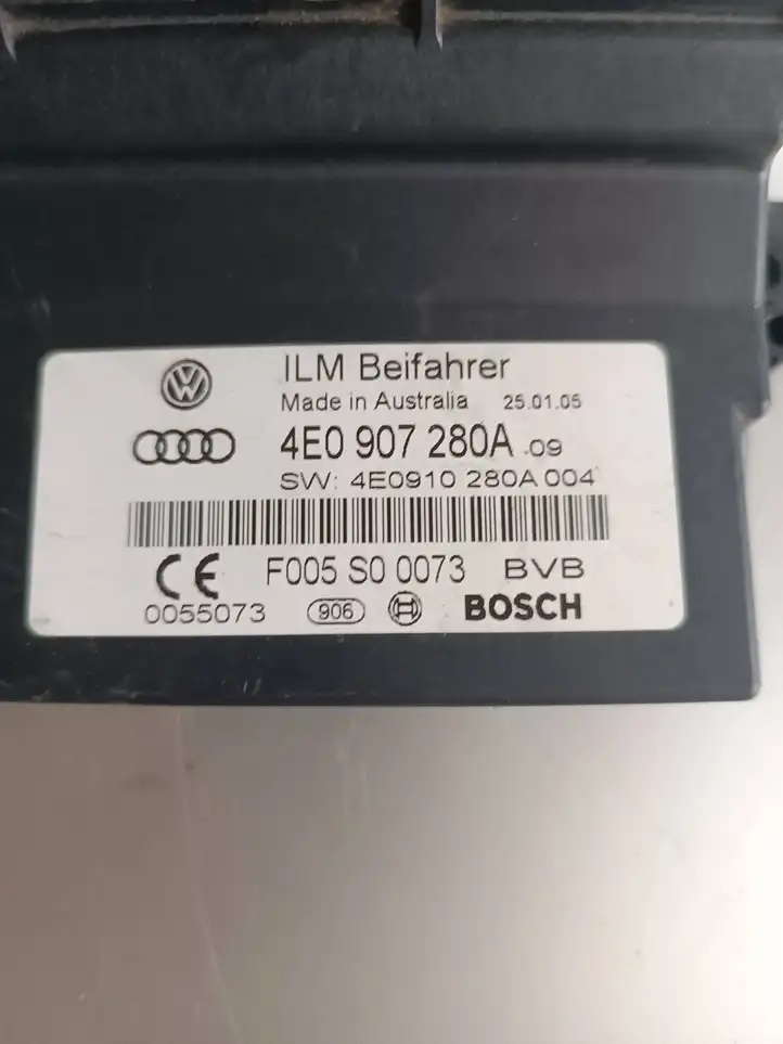 Audi A8 S8 D3 4E (2005 - 2007) 4E0907280A Прочие блоки управления — фото 4