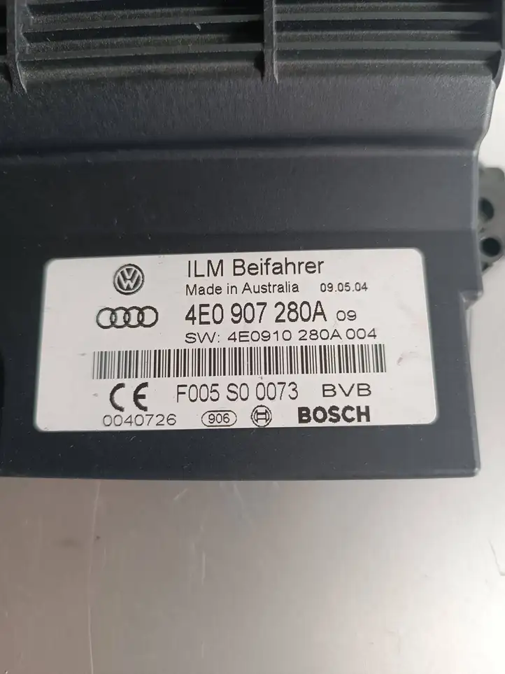 Audi A8 S8 D3 4E (2005 - 2007) 4E0907280A Прочие блоки управления — фото 4