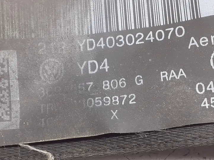 Volkswagen PASSAT B6 (2005 - 2010) 3C9857806G Задний ремень безопасности — фото 3