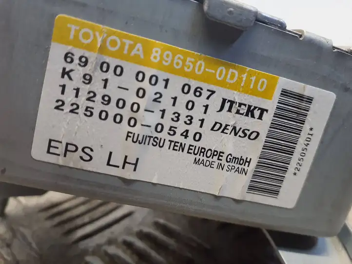 Toyota Yaris (2005 - 2009) 896500D110 Блок управления усилителем руля — фото 5