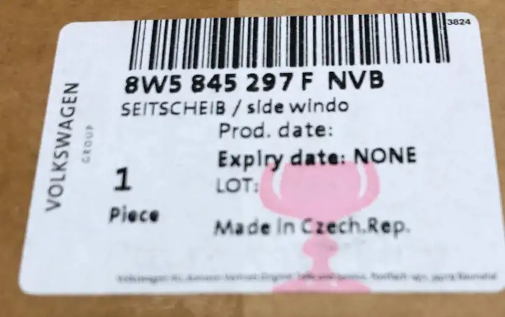 Audi A4 S4 B9 (2015 - 2019) 8W5845297F Заднее боковое стекло — фото 5