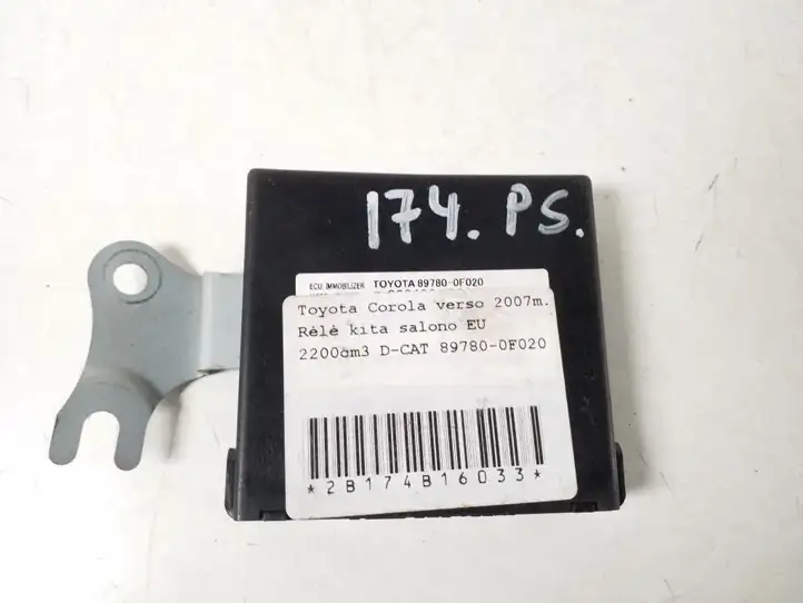 Toyota Corolla Verso AR10 (2004 - 2009) 89780-0F020 Блок иммобилайзера — фото 2