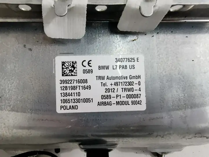 BMW 3 F30 F35 F31 (2012 - 2018) 9227160 Подушка безопасности пассажира — фото 4