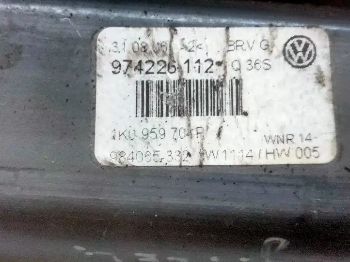 Volkswagen PASSAT B6 (2005 - 2010) 1K0959704P Стеклоподъемник задней двери — фото 3