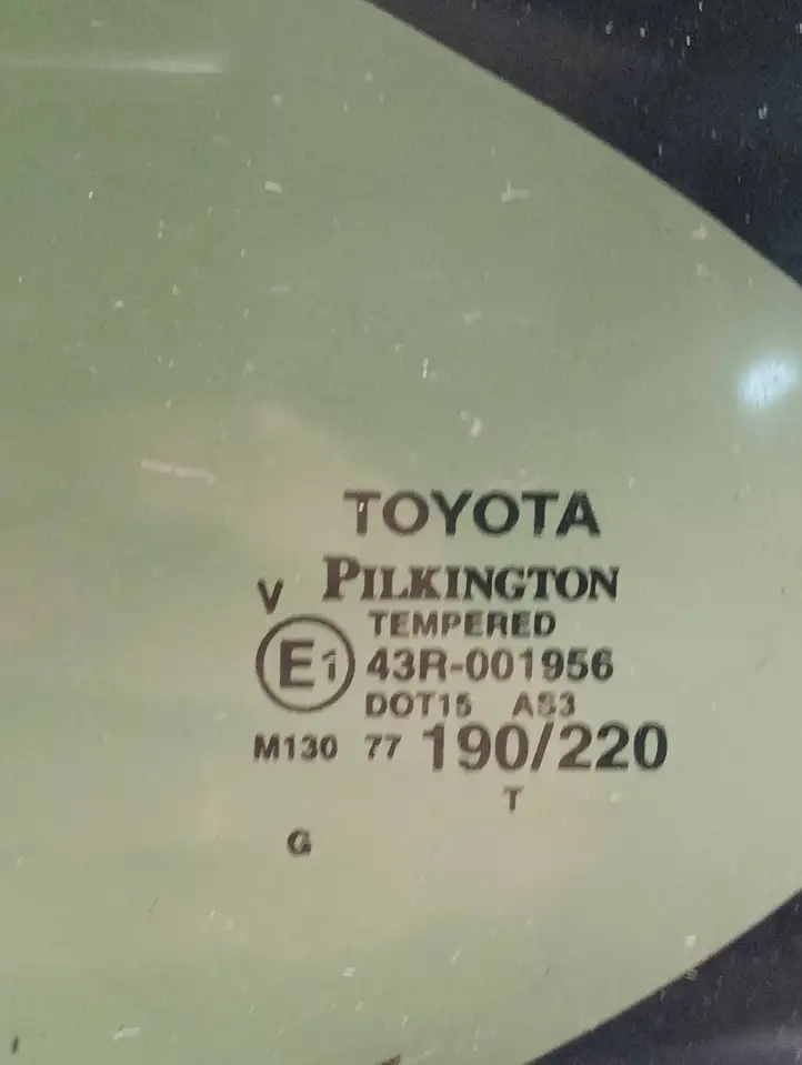 Toyota Highlander XU70 (2019 - ) 43R001956 Заднее боковое стекло — фото 5
