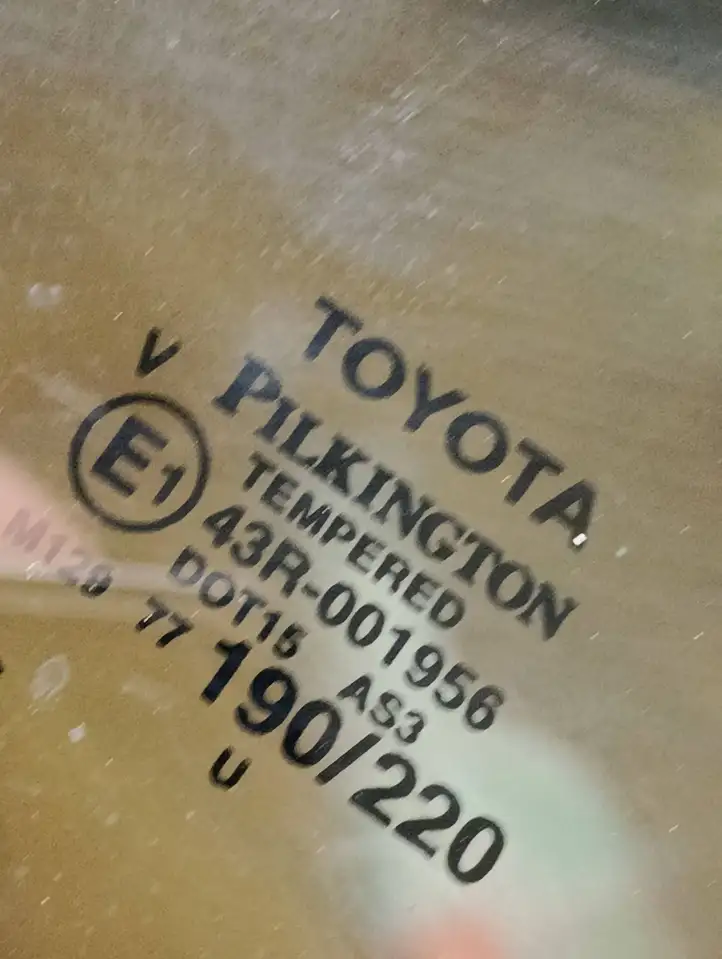 Toyota Highlander XU70 (2019 - ) 43R001956 Заднее боковое стекло — фото 6