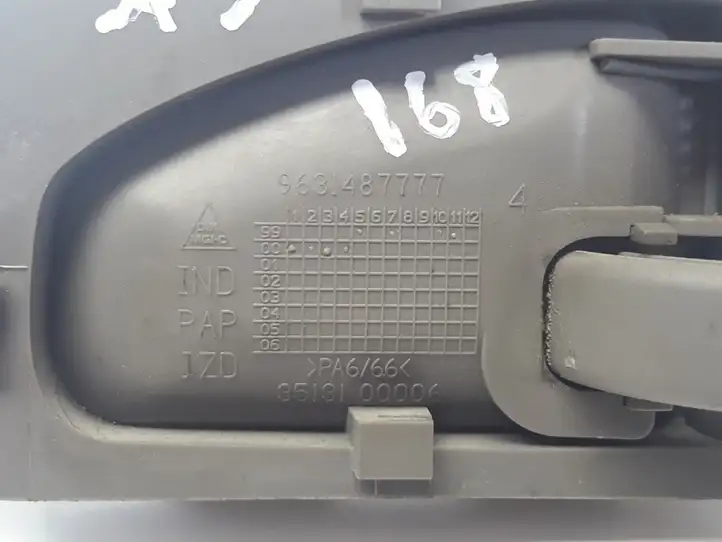 Citroen Xsara Picasso (1999 - 2012) 9631487777 Внутренняя ручка задней двери — фото 4