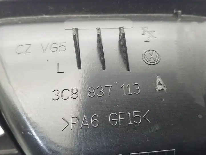 Volkswagen PASSAT CC (2008 - 2012) 3C8837113A Внутренняя ручка двери — фото 3
