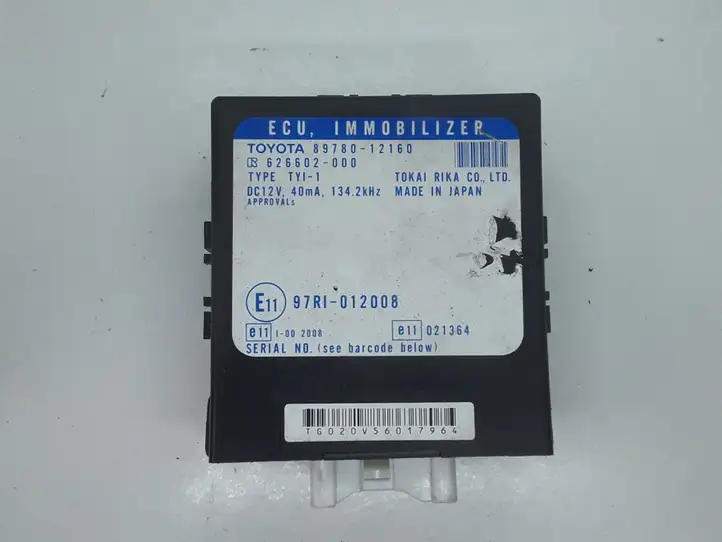 Toyota Corolla E120 E130 (2004 - 2007) 8978012160 Блок иммобилайзера — фото 1