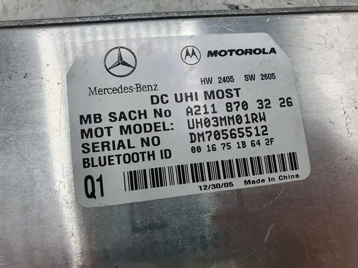 Mercedes-Benz ML W164 (2005 - 2011) UH03MM01RW Bluetooth модуль — фото 2