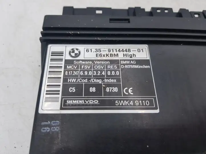 BMW 5 E60 E61 (2004 - 2010) 911444801 Модуль комфорта — фото 2