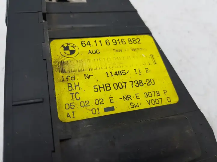BMW 3 E46 (1998 - 2005) 6916882 Блок управления климат-контролем — фото 3