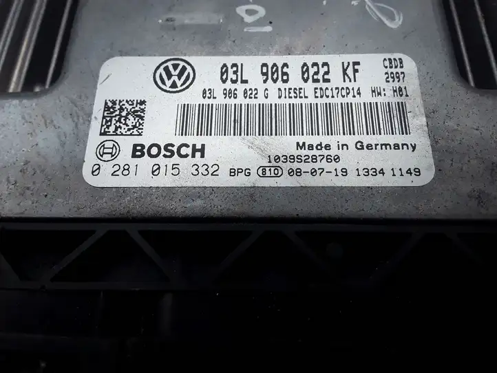 Volkswagen Jetta V (2005 - 2010) 03L906022KF Блок управления двигателем (ЭБУ) — фото 2
