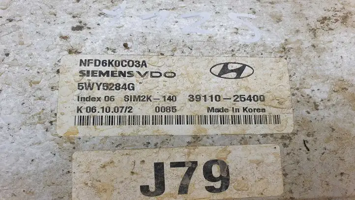 Hyundai Sonata (2007 - 2010) 3911025400 Блок управления двигателем (ЭБУ) — фото 3