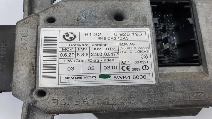 BMW 7 E65 E66 (2001 - 2008) 61326928193 Считыватель ключа зажигания — фото 3