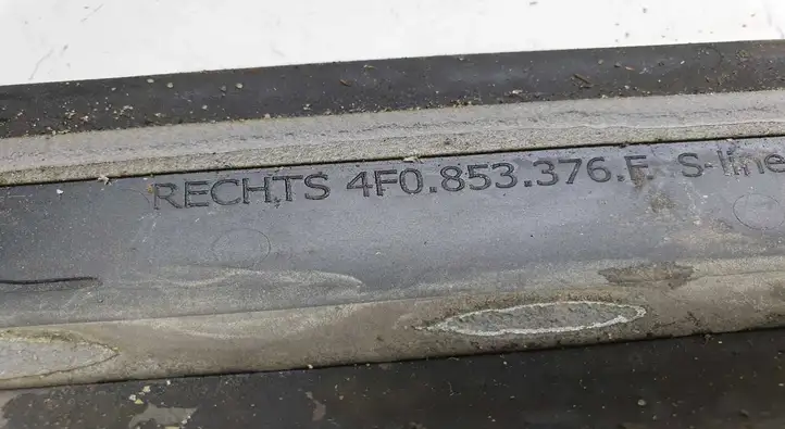 Audi A6 S6 C6 4F (2004 - 2008) 4F0853376E Внутренняя отделка заднего порога — фото 3
