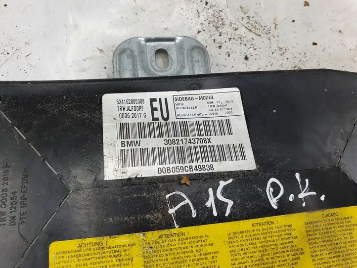 BMW 3 E46 (1998 - 2005) 30821743708X Подушка безопасности двери — фото 3